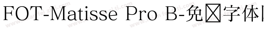 FOT-Matisse Pro B字体转换